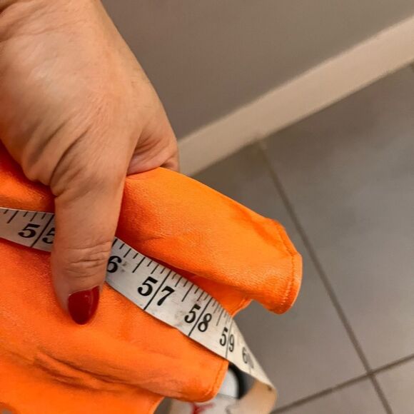 Bardot Ambroise One Shoulder Satin Dress in Burnt Orange NWT Large - Picture 12 of 12